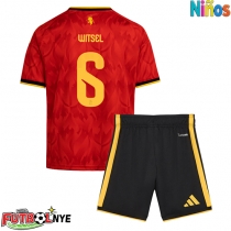 Camiseta Bélgica Axel Witsel #6 Primera Equipación para niños Mundial 2026 manga corta (+ pantalones cortos)